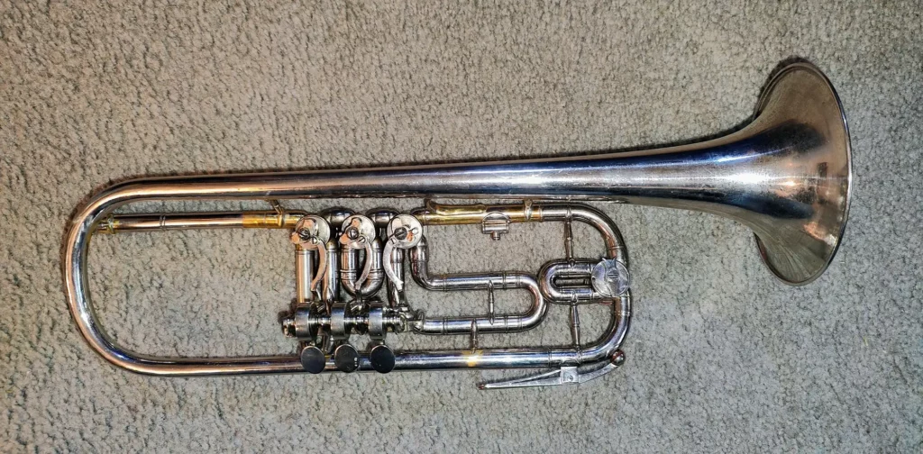 Bb Rotary Trumpet with A Rotor Tap