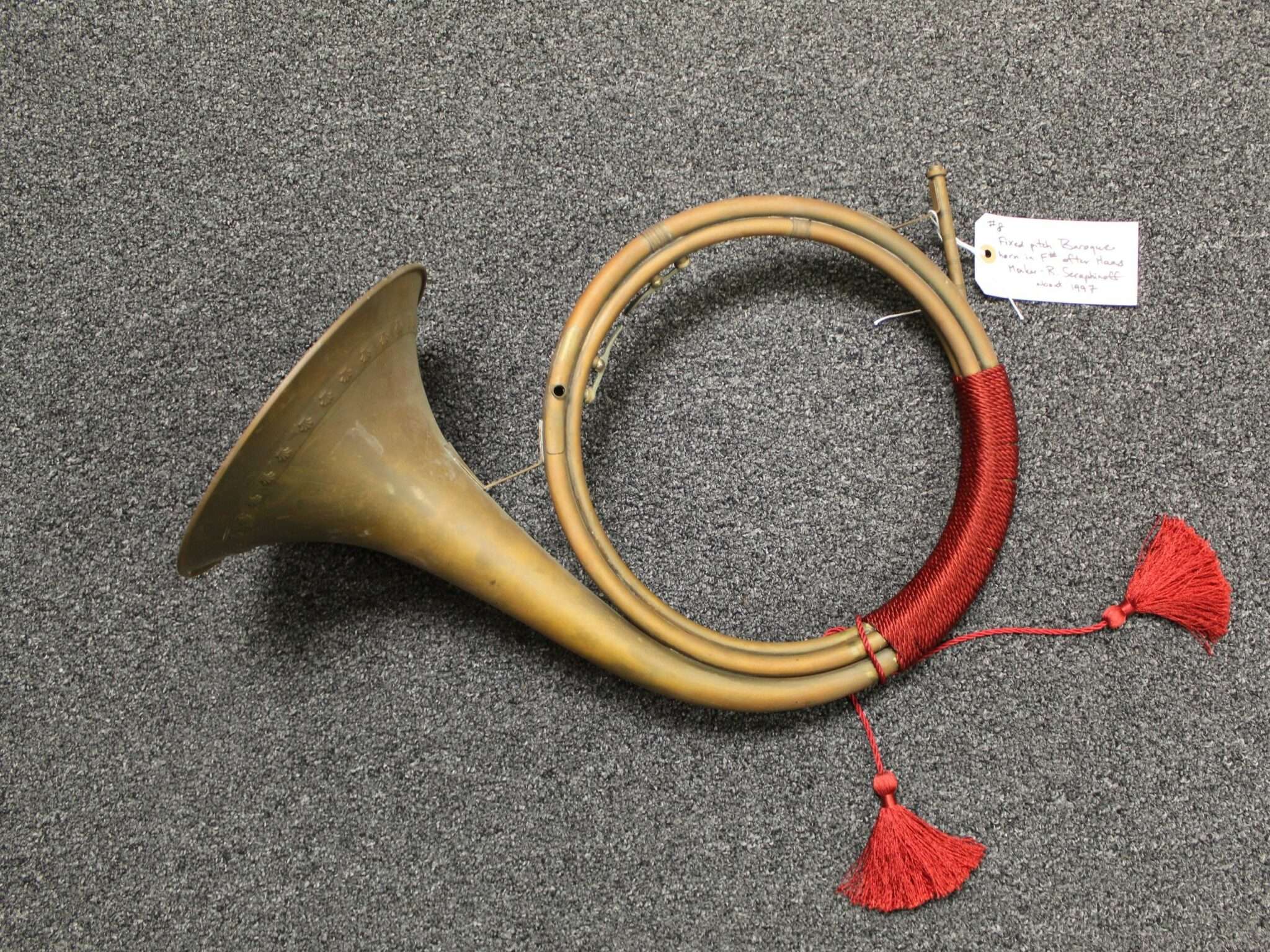 Seraphinoff Haas Fixed Pitch Baroque Horn in G 8 Hampson Horns