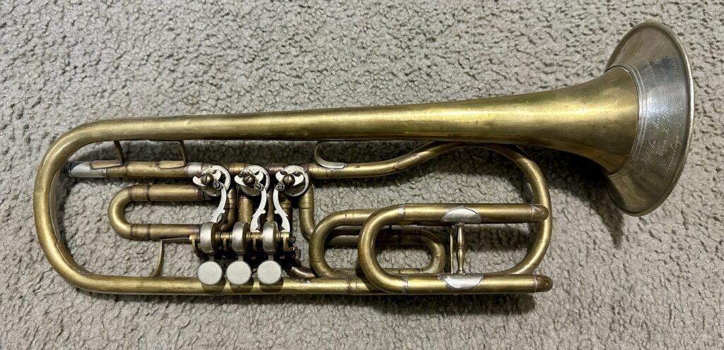 Votruba Viennese Low F Rotary Trumpet