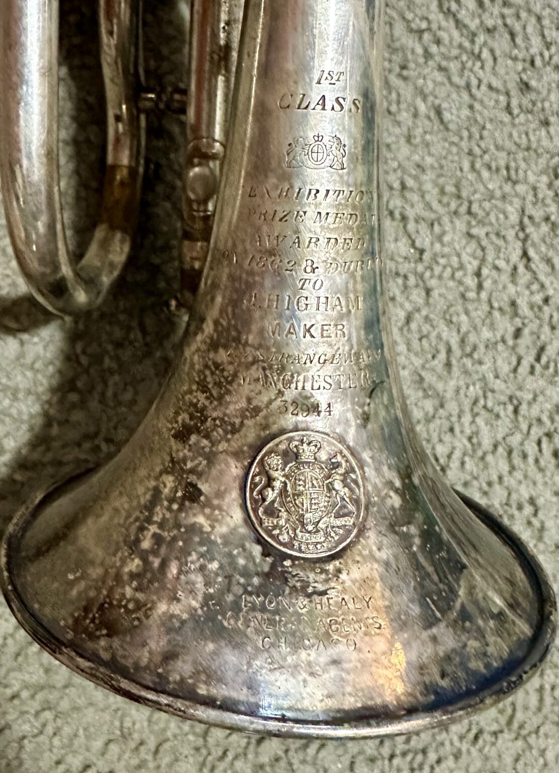 Higham 4-in-1 Eb Cornet c. 1880 - Image 3