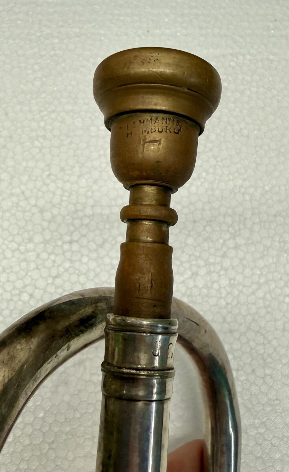 Lehmann Bb Rotary Trumpet c. 1925 - Rare with Cut Bell - Image 5