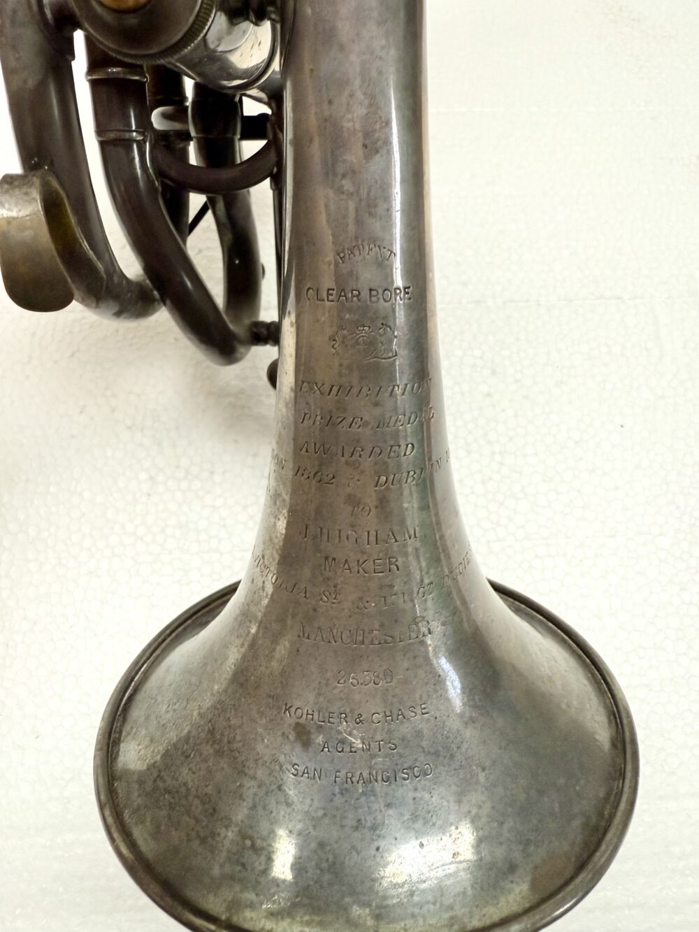 Higham Bb Cornet c. 1880 - Image 3
