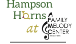 LOGO - Hampson Horns x Family Melody (with address) (5 × 3.6 in)